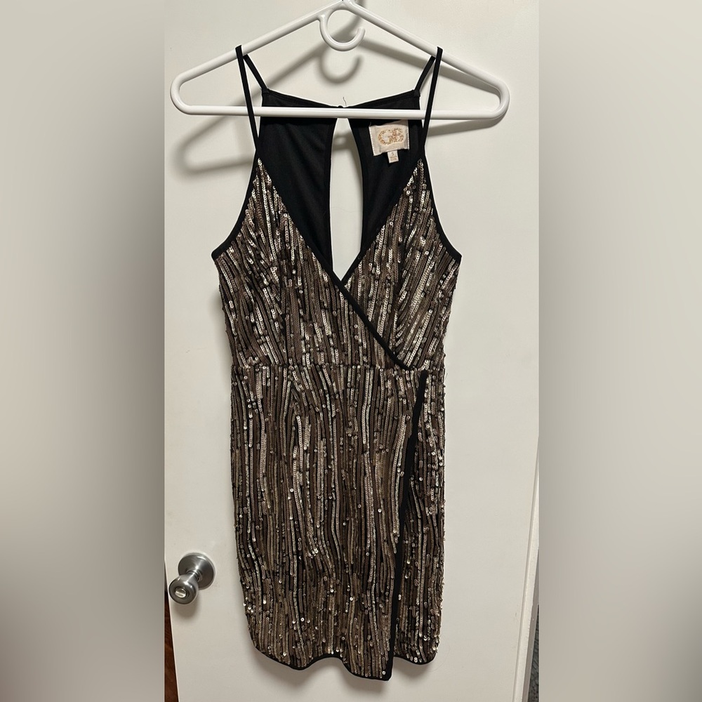 Gold sparkly dress